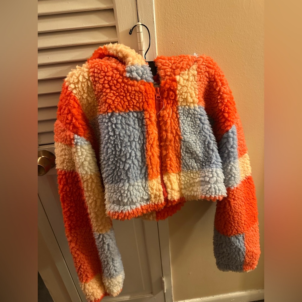 Vibrant Sherpa Puffer Jacket